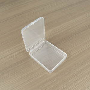 Transparent Rectangular PP Plastic Storage <b>Box</b> 9x11.2x2.7cm For <b>Makeup</b> Organizers Desktop Parts Container - Product Image 4