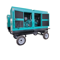 Groupe électrogène diesel silencieux sur remorque 30KW-200KW pour station de communication avec ATS 12V, personnalisation OEM ODM
