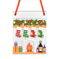 Ornements de cheminée personnalisés en résine avec logo, éléments de Noël, impression UV, artisanat, vente chaude