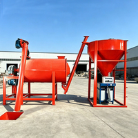 Usine de mortier sec automatique industrielle 5-8tph CE ISO avec mélangeur horizontal et ligne d'emballage pour projets immobiliers