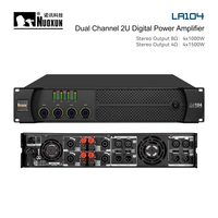 LA104 Amplificateur de puissance professionnel 1000W * 4 1000Watts Grande puissance Classe D 2U Line Array Haut-parleurs Metal Shell