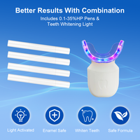Kit de blanchiment des dents avec système de lumière LED, fournisseur OEM, logo personnalisé, vente en gros, utilisation à domicile, CPSR