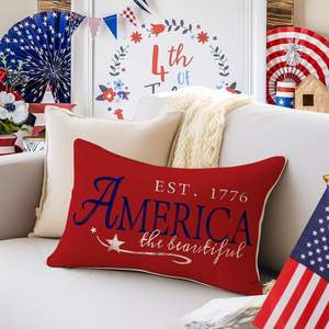 RABUSOFA Luxe 12x20 Laine Taies d'Oreiller Fait à la Main Moderne Motifs Géométriques Forme Carrée Imprimé pour Usage Domestique pour Siège - Product Image 4