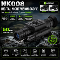 Teropong Penglihatan Malam Digital NK008 50mm |   Pengamatan Jarak Jauh dengan IR 850nm & Layar AMOLED Resolusi 640x512 30fps