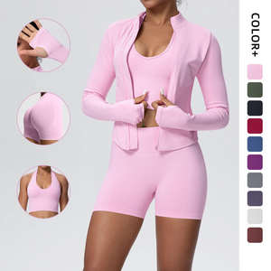 Conjunto Deportivo de 5 Piezas para Mujer, Talla Grande, Reversible, Transpirable, Estilo Boutique, para Yoga, Otoño-Invierno 2025, Venta al Por Mayor - Product Image 1