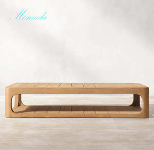 Phong cách mộc mạc mạnh mẽ cho đồ nội thất phòng khách sang trọng ban đầu bằng gỗ Tếch ngoài trời trong nhà Bàn cà phê nhỏ bên bảng - Product Image 3