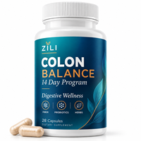 Complément Équilibre du Côlon 14 Jours en Capsules – Psyllium, Inuline, Graines de Lin, Aloe Vera – Fibres Végétales pour le Bien-être Digestif – Marque Blanche, Fournisseur OEM