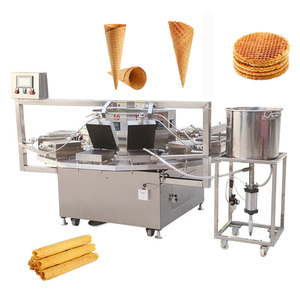 Máquina para hacer conos de helado de acero inoxidable de alta productividad, línea de producción de conos de gofres para <span class=keywords><strong>Pizza</strong></span> del fabricante al por mayor - Product Image 1