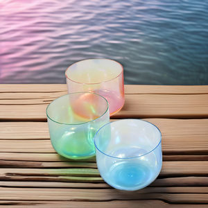 Concepteur de bol chantant en cristal de quartz clair personnalisé belle couleur thérapie <span class=keywords><strong>quantique</strong></span> à la lumière cosmique guérison sonore améliorée - Product Image 1