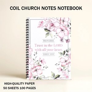 Cuaderno de Estudio Bíblico Espiral A5 OEM ODM, Diario de Sermones Personalizable, Notas de Iglesia, Oración Diaria, Cuadernos Especiales con Impresión a Rayas - Product Image 2
