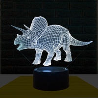 Veilleuse LED multicolore 3D Star pour chambre d'enfant Base en ABS portable avec télécommande Source d'alimentation USB