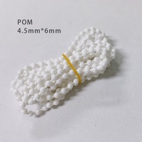 Chaîne à billes en plastique et acier inoxydable pour stores, accessoires de stores, 4,5*6, multicolore, chaîne à billes pour stores en plastique
