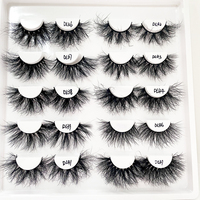 Vente en gros de cils en vison véritable 3D/5D/8D en bande, cils artificiels naturels et volumineux, emballage personnalisé OEM