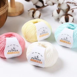 Fil à crocheter en coton 100% super doux, fil de soie en coton, 50g, tricot à la main, laine pour le crochet - Product Image 4