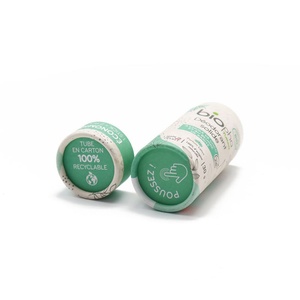 Emballage de déodorant cylindrique biodégradable, tube en papier vide écologique à poussoir pour rouges à lèvres, gloss et cosmétiques - Product Image 3