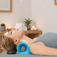 Produits de soin du cou directement de l'usine, correcteur de courbure de la colonne vertébrale, relaxant portable pour le cou et les épaules, oreiller cervical Shiatsu
