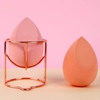 Esponjas de maquillaje sin látex con logotipo personalizado YRX, esponja de maquillaje empaquetada Individual, esponja de maquillaje de varias formas con estuche