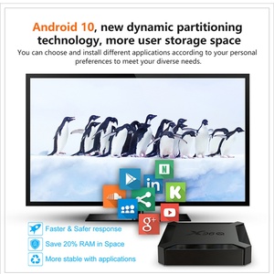 Chaud! Android Tv Box avec prix d'usine Allwinner H313 Android 10.0 Quad Core 2.4G WIFI 4k HDR 100M LAN X96Q Set Top Box - Product Image 4