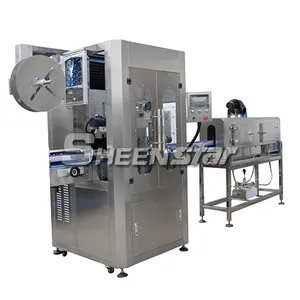 High speed automatic round bottle shrink sleeve labeling machine