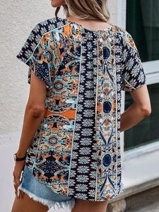 Blusa elegante Vintage Bohemia con estampado Floral para mujer, Kimono largo de verano, patrón 3D, decoración de logotipo, gasa, nuevo diseño - Product Image 2