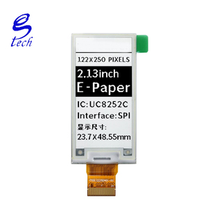 Pantalla EPD de papel electrónico de 2.13 pulgadas, bajo consumo, blanco y negro, chip controlador UC8252, puerto serie SPI, etiqueta electrónica, resolución 122*250 - Product Image 4