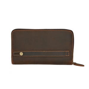 Sac Ando vintage en cuir véritable pour homme, pochette en cuir de vachette, portefeuille à poignet, étui pour téléphone - Product Image 1