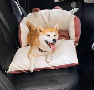 Cama de transporte de perro suave rectangular de lujo modelo superventas para coche extraíble lavable con patrón sólido cama de asiento trasero de Viaje de invierno - Product Image 1