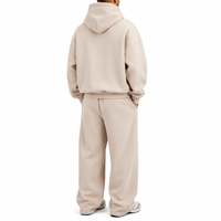 Ensemble sweat-shirt et pantalon de survêtement surdimensionnés brodés personnalisés pour hommes, fabrication OEM
