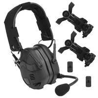 Casque tactique extérieur en nylon avec casque antibruit en silicone Version pour écouteurs à réduction de bruit