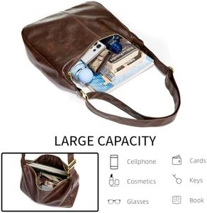 Sac Hobo en PU pour femme <span class=keywords><strong>Celestina</strong></span>, ultra doux, pliable, en cuir végétalien, sac à main à bandoulière avec fermeture à glissière, sac fourre-tout tendance et décontracté - Product Image 4
