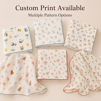 Couverture en mousseline de coton doux pour nouveau-né, personnalisable avec étiquette privée, pour bébé