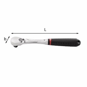 Clé à molette réglable de 237 B 1/2 pouce avec mécanisme à cliquet pour réparation mécanique - Product Image 1