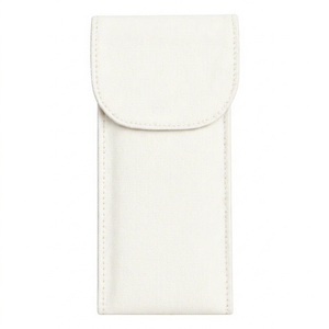 Étui à lunettes classique en toile blanche, écologique, léger, en tissu durable, pour les voyages, l'usage quotidien, rangement portable d'outils - Product Image 1