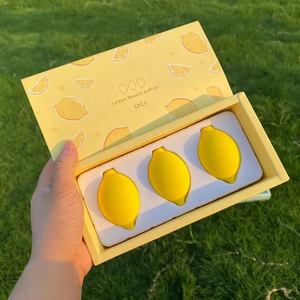 Ensemble d'éponges de maquillage en forme de fruits (fraise, pêche, poire), ne pas manger, poudre, citron, avocat, éponge de maquillage en forme d'œuf, taille de voyage portable, beauté - Product Image 4