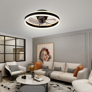 Quạt trần hiện đại 20 inch kiểu thấp tích hợp đèn, lắp âm trần, thích hợp cho phòng ngủ, phòng trẻ em và phòng khách - Product Image 4