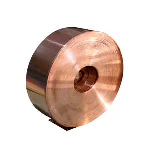 Fino esmaltado 21700 cobre tira 99,9% puro c1940 c14500 telúrio cobre tira fita folha para fusíveis nh