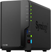 Serveur de stockage NAS à 2 baies haute vitesse pour petites entreprises avec connectivité USB et conception pour montage en rack