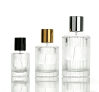 Flacons de parfum cylindriques en verre mat 30ml 50ml 100ml avec pulvérisateur à pompe, étiquette personnalisée, uniques et portables