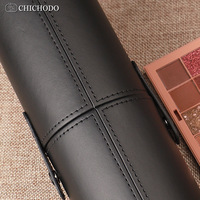 Support portable anti-vent et anti-poussière pour crayons à sourcils, grande capacité, avec couvercle cylindrique, se fixe verticalement CP-ST004