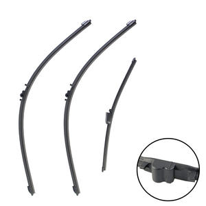 Essuie-glaces sans cadre pour Volkswagen Touareg 7L, jeu avant et arrière, lame en caoutchouc naturel - Product Image 1