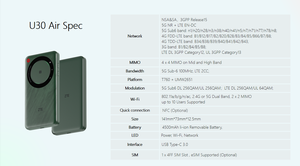 ZTE U30 Air 5g Đánh giá Bộ định tuyến <span class=keywords><strong>wifi</strong></span> di động - Product Image 6