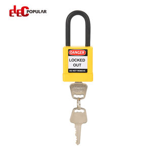 מנעול בטיחות מותאם אישית מפלדה עם גוף אלומיניום 38 מ\\\"מ*6 מ\\\"מ, לא מוליך, עמיד למים ואבק, ציוד נעילה ותיוג - Product Image 5