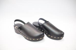 أحذية نسائية بكعب ويدج, أحذية نسائية بكعب ويدج من الجلد بنعل خشبي صلب من الطراز اليوناني القديم للنساء - Product Image 3