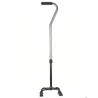 Canne de marche réglable à quatre pieds durable pour personnes handicapées
