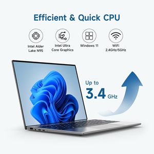 Alldocube แล็ปท็อปการศึกษาของนักเรียนแล็ปท็อป N95 Intel แบบเต็มหน้าจอ IPS 13.5นิ้วแบบแคบ - Product Image 3