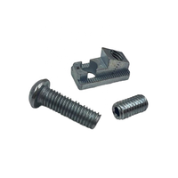 Steel Fastener Ensemble for 30/40/45 Aluminium Profiles 8/10 Inner Connectors Including Screw and Nut Fast Installation