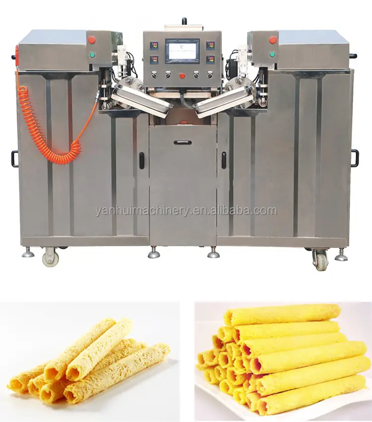 Mesin Pembuat Kue Wafer Otomatis, Mesin Pembuat Biskuit Wafer