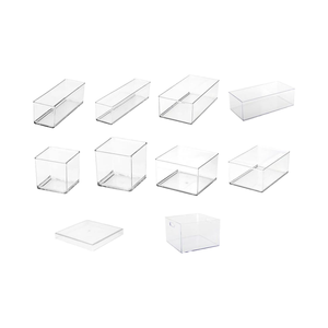 10 <span class=keywords><strong>pcs</strong></span> trong suốt nhà bếp vật nuôi tủ lạnh tổ chức Lưu trữ ngăn kéo Stackable tủ lạnh lưu trữ <span class=keywords><strong>Box</strong></span> <span class=keywords><strong>Set</strong></span> - Product Image 2