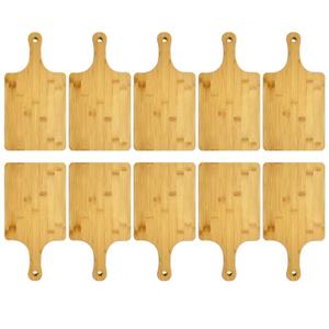 Planche à pizza en bambou, planche à découper en bambou pour la cuisine, logo personnalisé, planche à découper pour le camping, plateau de charcuterie - Product Image 5