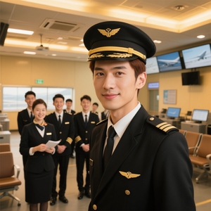 زي طيار شركة تصنيع المعدات الأصلية للرجال الخطوط الجوية التكيف الراحة الطيران الأكاديمية الكورية مضيفة الطيران ملابس رسمية للرجال - Product Image 1